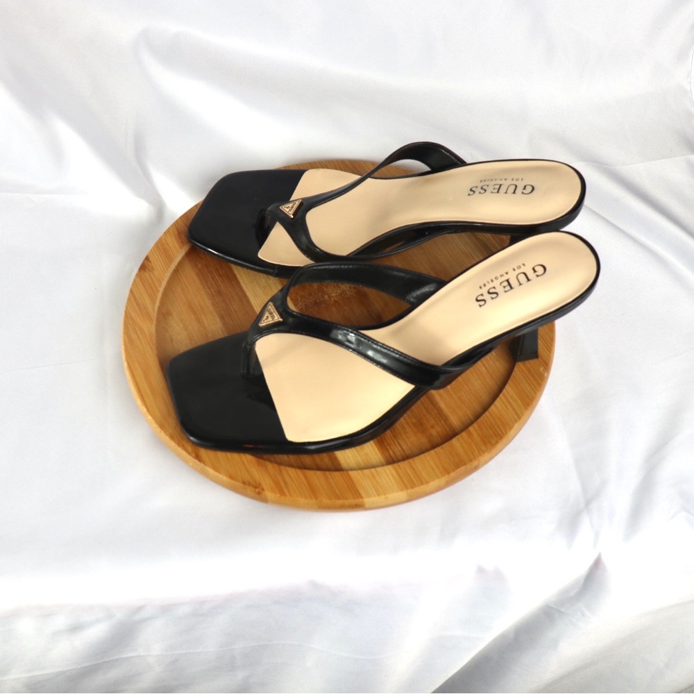 Guess Women's Amzie Dress Sandals Women's Shoes, black, Size 7.5